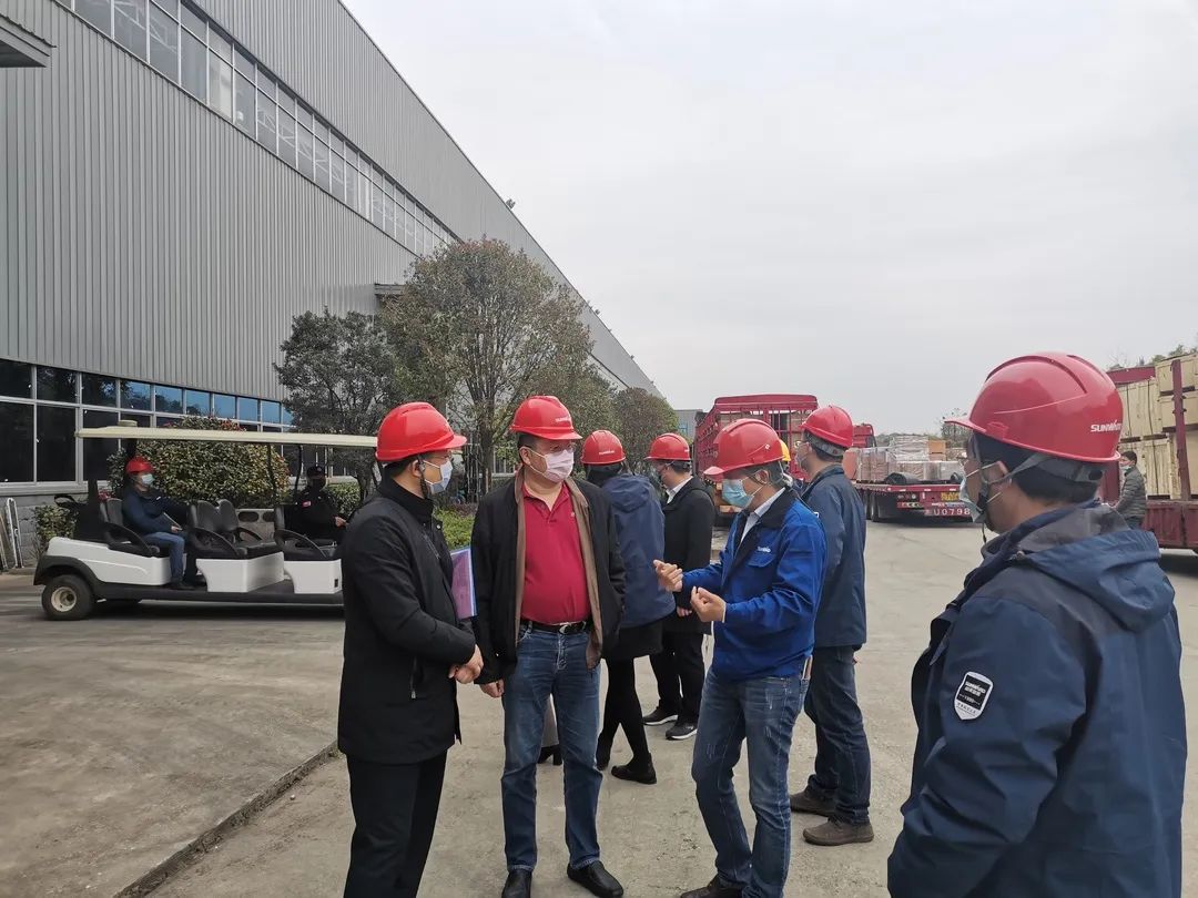 市工信局调研山河智能国家先进集群竞赛项目