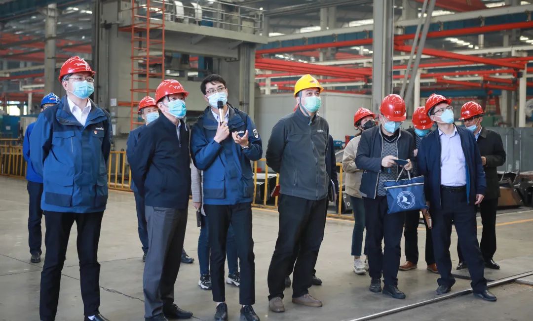 宁夏工信厅副厅长张伟一行调研山河智能