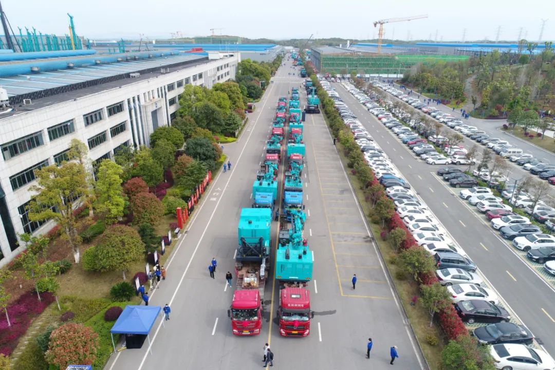 征战全球市场!山河智能凿岩设备批量发货